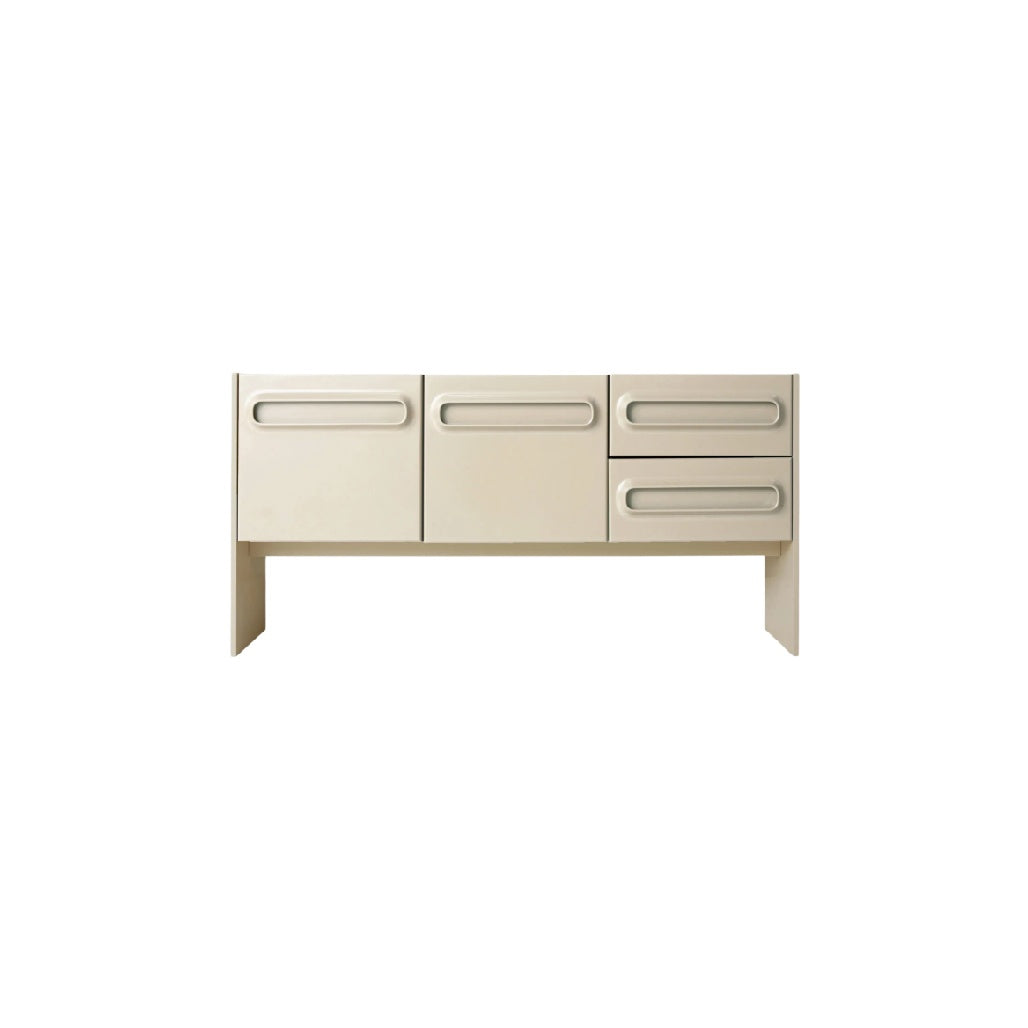 Mobiletto Moderno con 3 Ante e 2 Cassetti - Design Minimalista